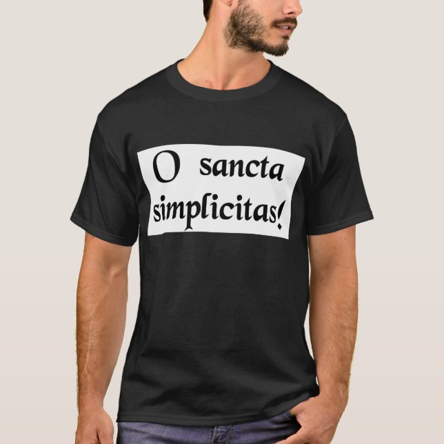 Camiseta Oh, simplicidade santamente! (Frente)