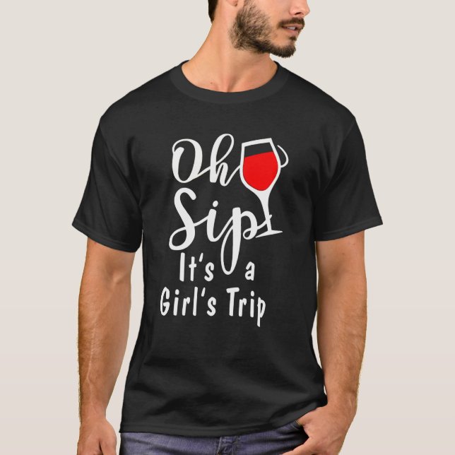 Camiseta Oh Sip! É Viagem de Menina (Frente)