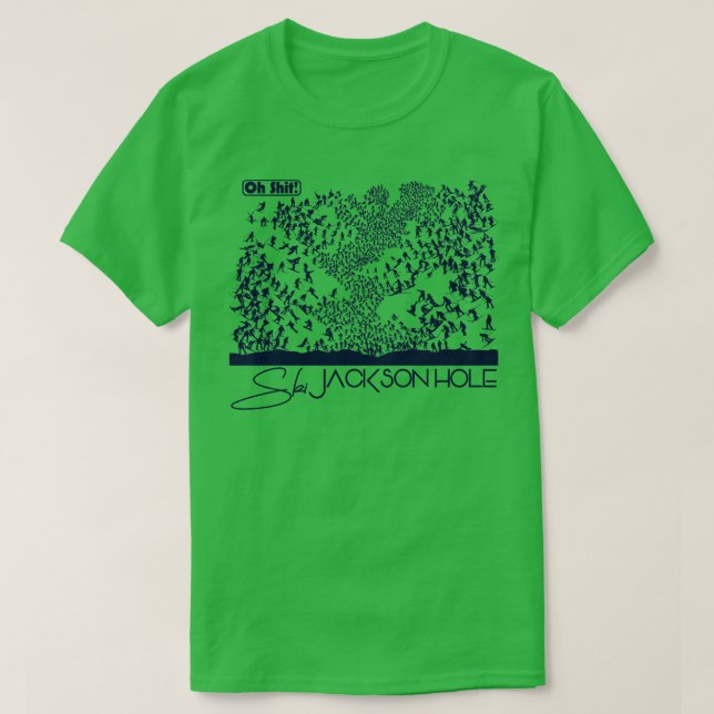 Camiseta Oh Ski Jackson Hole Tirt (Frente do Design)