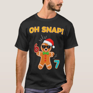 Camiseta Oh Snap 67 Seis Sete Meme Homem de Biscoito Engraç