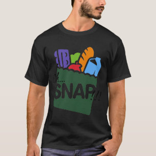 Camiseta Oh Snap Benefícios Ebt Selos Alimentares Capuz Div