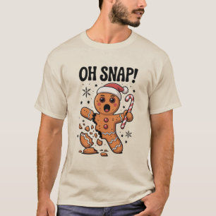 Camiseta Oh Snap! Biscoito de Gengibre de Natal Chapéu do P