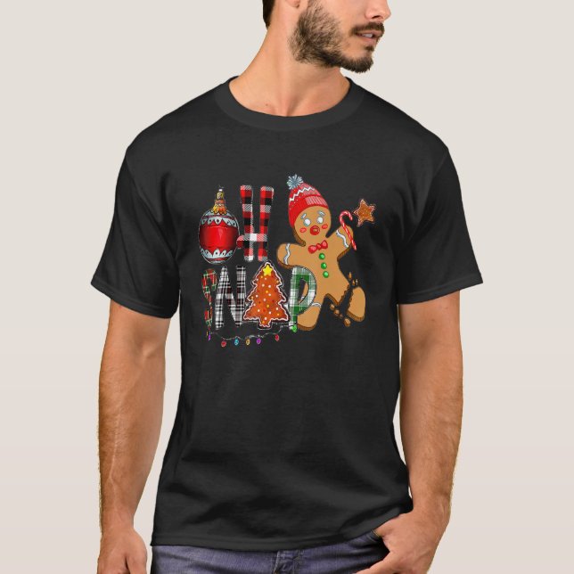 Camiseta Oh Snap Cookie Man Gingerbird Natal Mais Claro (Frente)