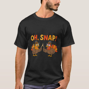 Camiseta Oh Snap Dia de Ação de Graças Engraçado Dia de Açã