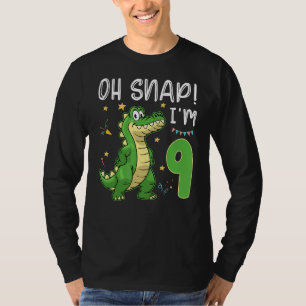 Camiseta Oh Snap, eu sou o crocodilo Alligator 9 anos