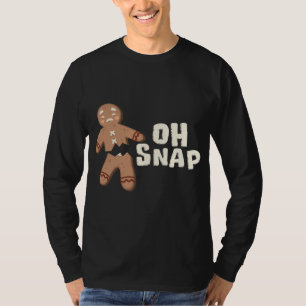 Camiseta Oh, Snap! Funny Broken Gingerpão Man - Natal