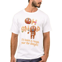 Oh Snap Funny Gingerbird Homem t-shirt de Natal