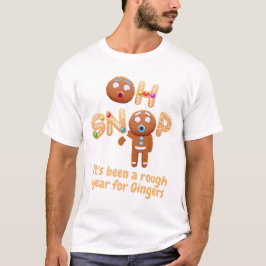 Camiseta Oh Snap Funny Gingerbird Homem t-shirt de Natal