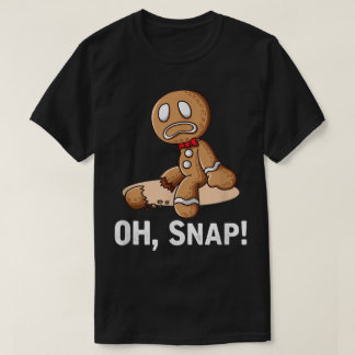 Camiseta Oh Snap Gingerbread Man Christmas Tee