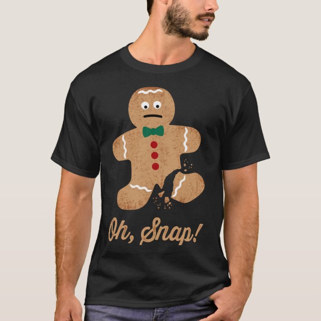 Camiseta Oh, Snap! Gingerbread Man  Essential T-Shirt (Frente)