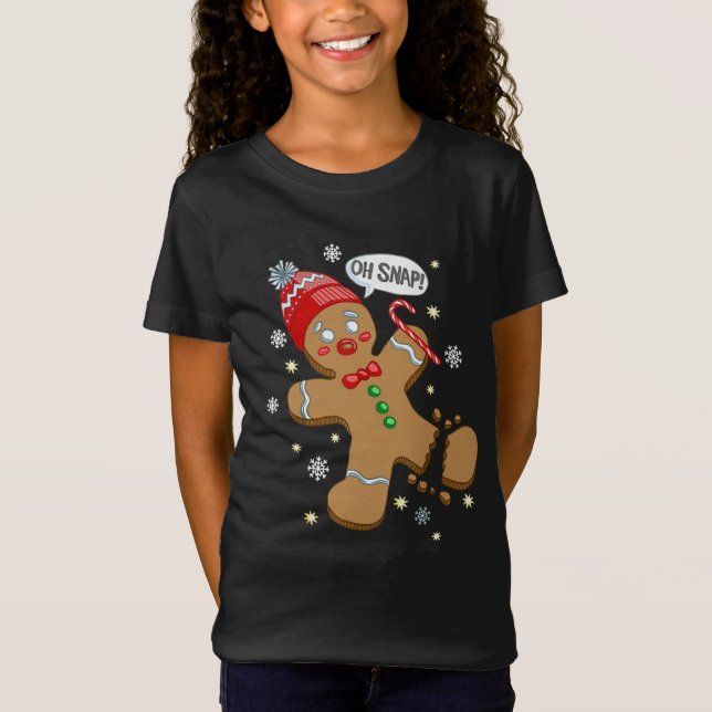 Camiseta Oh Snap Gingercake Cookie Man Costume Baking Team (Frente)