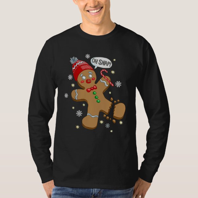 Camiseta Oh Snap Gingercake Cookie Man Costume Baking Team (Frente)