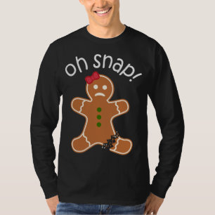Camiseta Oh, Snap! Gingercake Cookie Roupa Natal