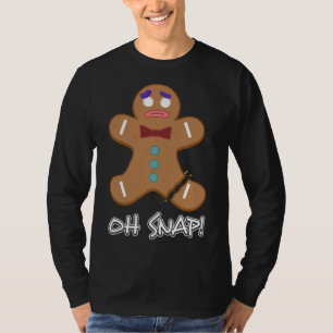 Camiseta Oh Snap Gingercake Homem de Natal Cookery Ba