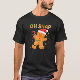 Camiseta Oh Snap Gingercake Man Christmas Cookume B