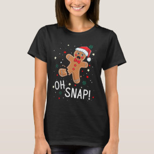 Camiseta Oh Snap Homemem de gengibre Fofo Rei do Biscoito d