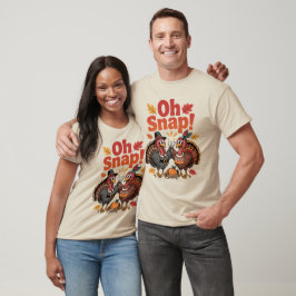 Camiseta Oh Snap! Jogo de Ossinho de Peru Peregrino Nativo