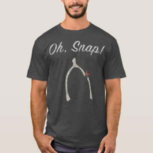 Camiseta Oh Snap Thankand Wishbone Engraçado Fall Sayings