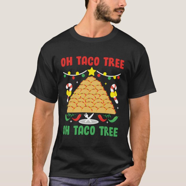 Camiseta Oh Taco Tree Comida Mexicana Taco Lover Gift Para  (Frente)