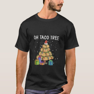 Camiseta Oh Taco Tree Engraçado Comida mexicana Feia Natal