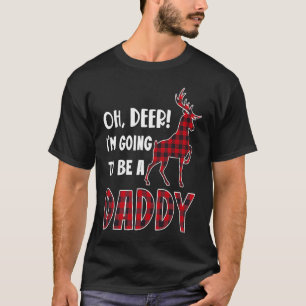 Camiseta Oh Veado Eu vou ser uma Xadrez de rena Pai Chr