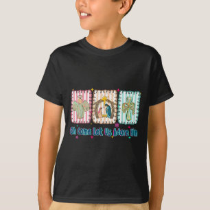 Camiseta Oh Venha Adoremos Ele Coque De Natal Cristão