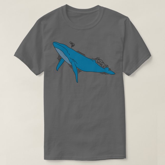 Camiseta Oh Whale Happy Whale 1 (Frente do Design)