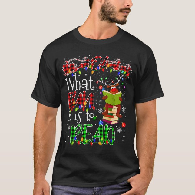 Camiseta Oh What Fun It Is To Read Book Librarian Teacher C (Frente)