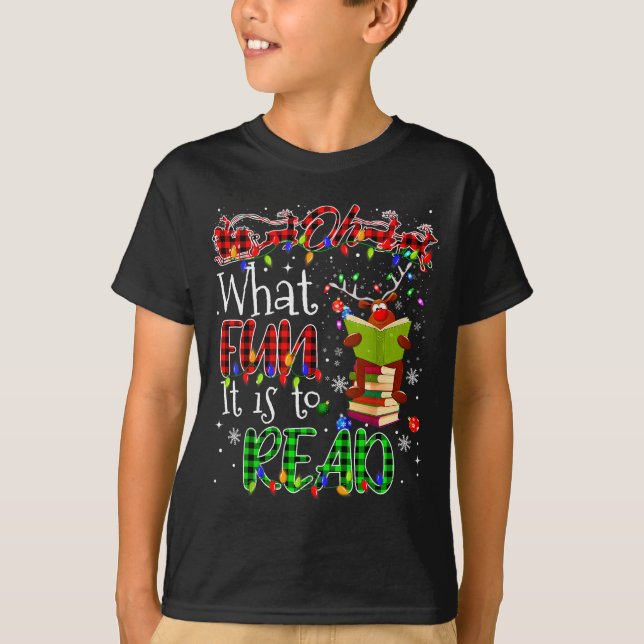 Camiseta Oh What Fun It Is To Read Book Librarian Teacher C (Frente)