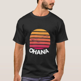 Camiseta Ohana Hawaii Outfit Mulheres e Homens Aloha Havaia