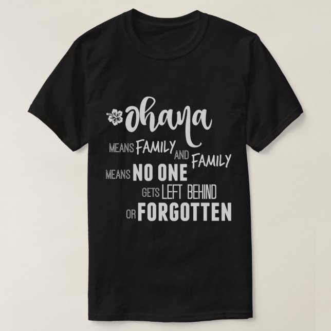 Camiseta Ohana in white Essential T-Shirt (Frente do Design)