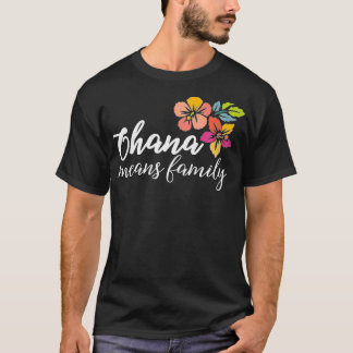 Camiseta Ohana quer dizer família, havaianos, flores, homen