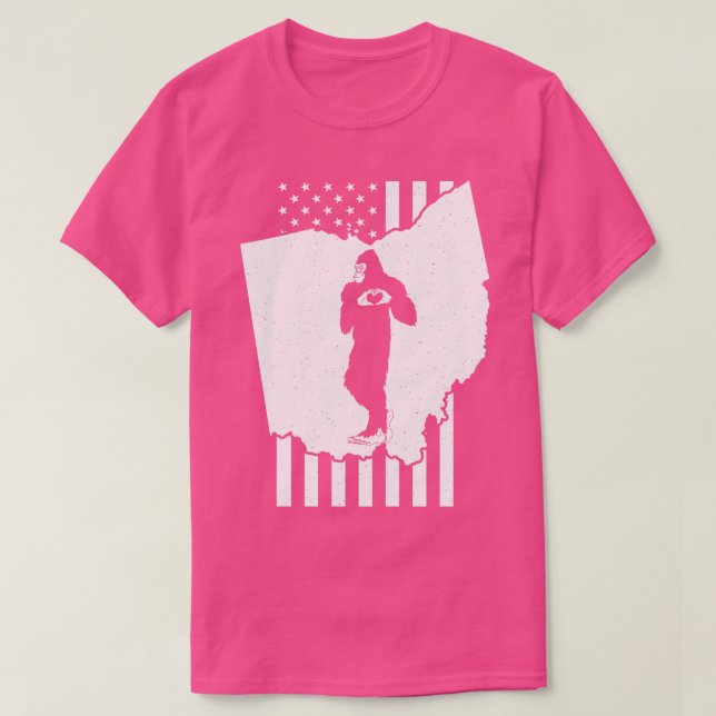 Camiseta Ohio American Flag (Frente do Design)