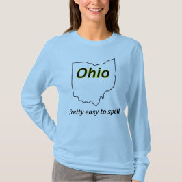 Camiseta Ohio - fácil bonito soletrar
