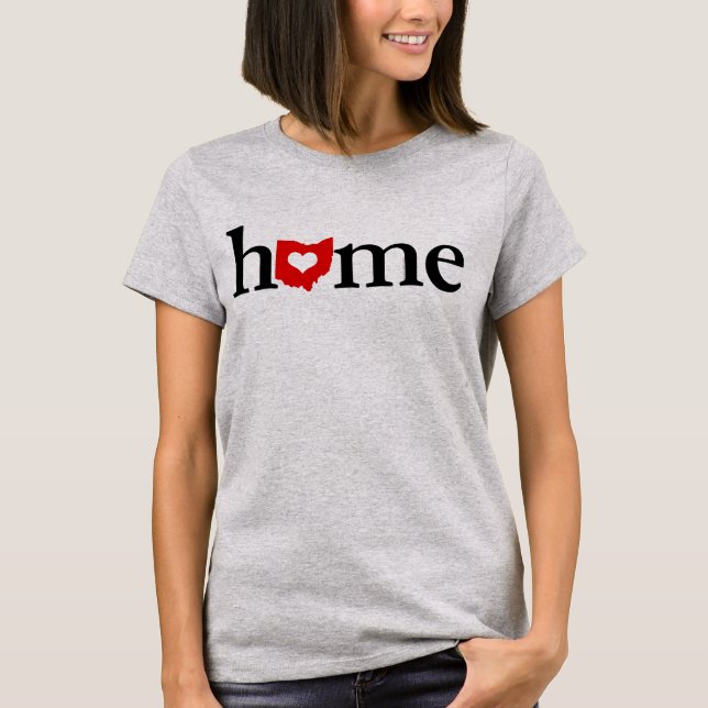 Camiseta Ohio Home Heart Love T-Shirt (Frente)