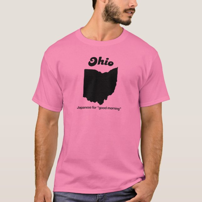 Camiseta Ohio - japonês para o bom dia (Frente)