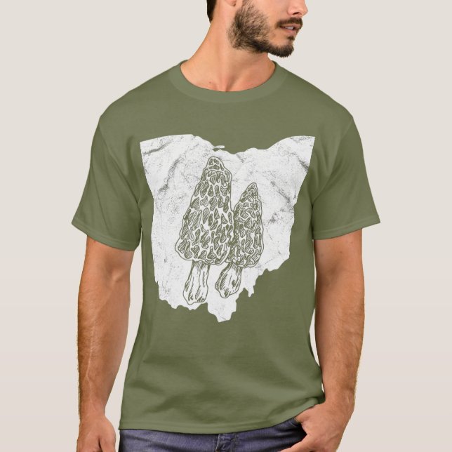 Camiseta Ohio Morel Mushroom Hunting (Frente)