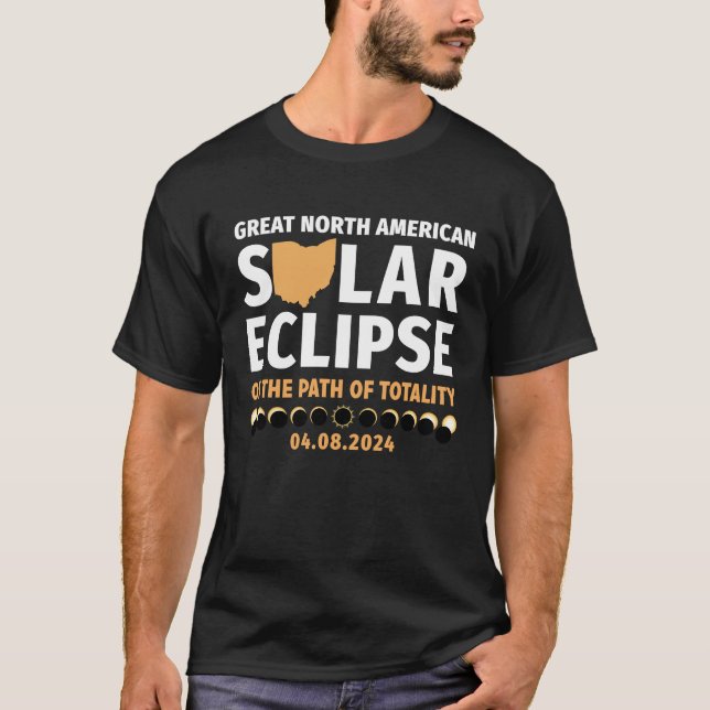 Camiseta Ohio On The Path Of Totality Solar Eclipse 04 08 2 (Frente)