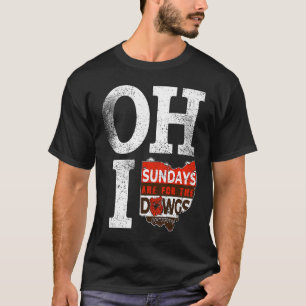 Camiseta OHIO Sundays São Para O Mapa Ohioan Vintage Dawgs