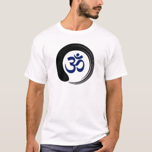 Camiseta Ohm Aum OM da oração da meditação do círculo do