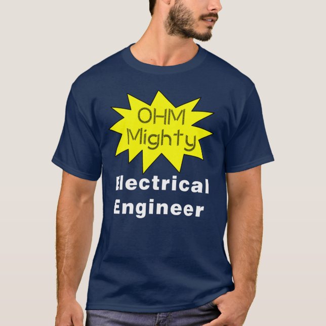 Camiseta Ohm poderoso Engenheiro elétrico (Frente)