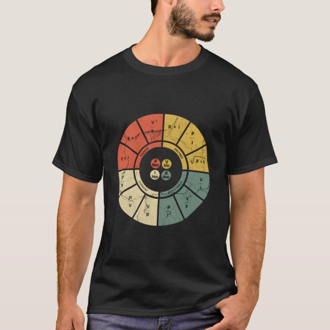 Camiseta Ohms Law Diagram Electrical Electronics Engineer (Frente)
