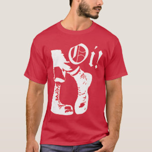 Camiseta Oi Skinheads Música Skinhead Botas família retrô