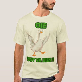 Camiseta Oie Tout Va Bien – Illustration Oie Souriante 