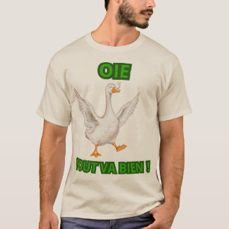 Camiseta Oie Tout Va Bien – Illustration Oie Souriante 