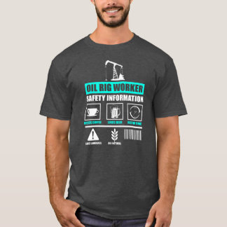 Camiseta Oil Rig Worker Plan USA American Gas Oilfield