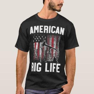 Camiseta Oil Rig Worker Rig Life USA American Gas