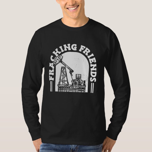 Camiseta Oilfield Rig Drilling Fracker  Oil Fracking (Frente)