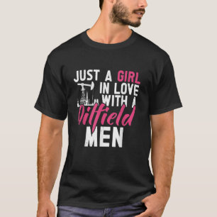 Camiseta Oilfield Wife Workers Oil Rig Roughneck Oil Drilli