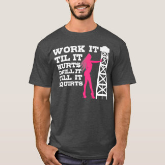 Camiseta Oilfield Workers Oferece Design Rig Roughneck